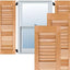Contraventanas madera pino 12x50" sin acabado