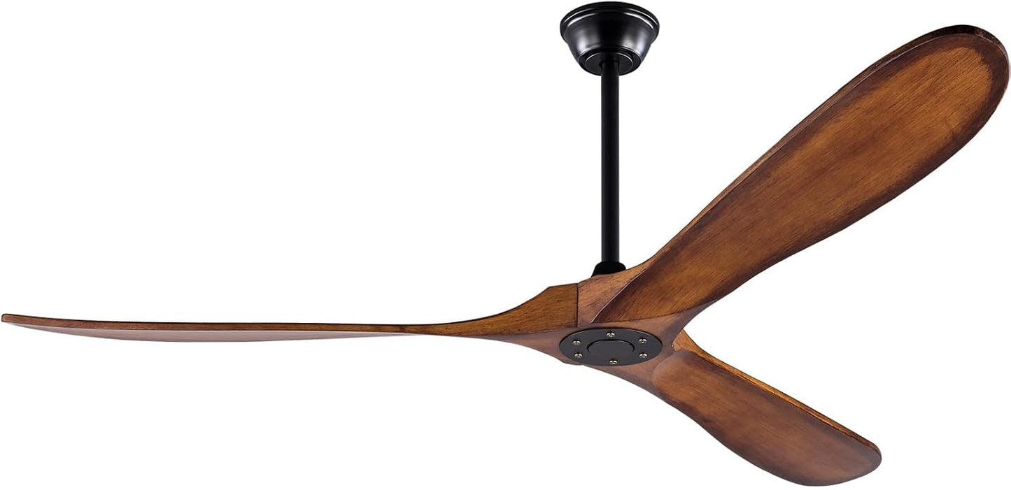 Ventilador techo exterior 72pulg 3 cuchillas madera