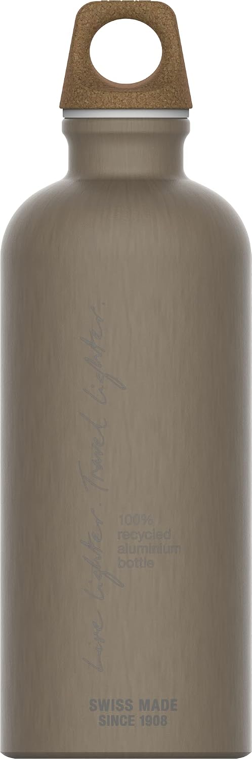 Botella agua aluminio suizo My Planet 0.6L ligera