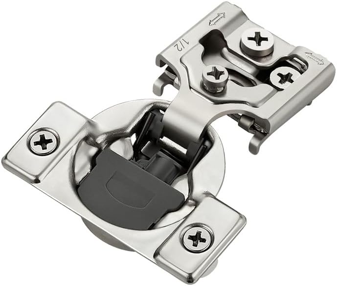 2 Pzas Bisagras Puerta Cocina Acero Inox Ajustables 1/2pulg
