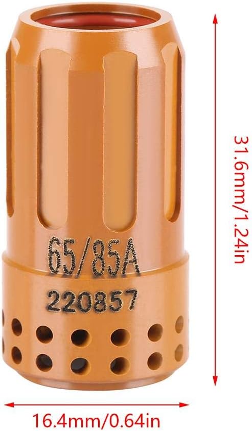 Consumibles anillo remolino cortador plasma cubierta retención