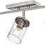 Lámpara techo ajustable 3 luces acero inox cocina industrial