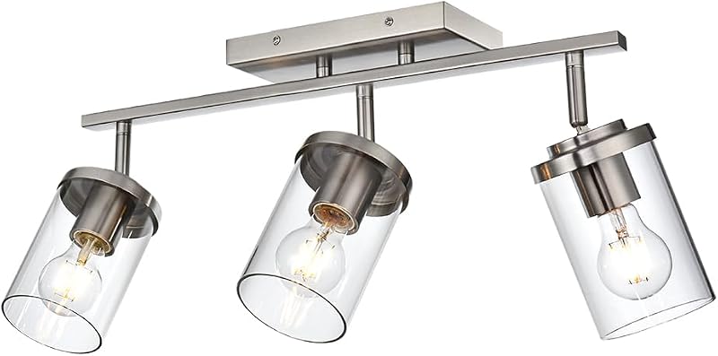 Lámpara techo ajustable 3 luces acero inox cocina industrial
