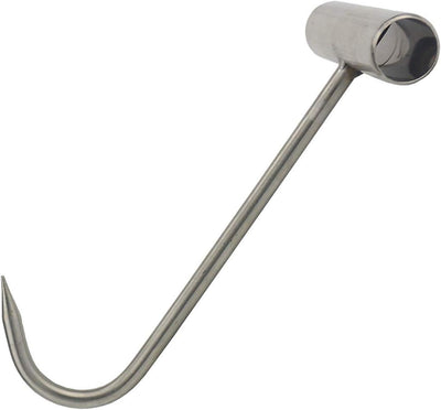 2 Ganchos T Acero Inox para Cocina Carnicería Barbacoa
