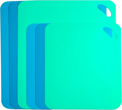 Alfombrillas corte plástico cocina set 6 tablas cortar color