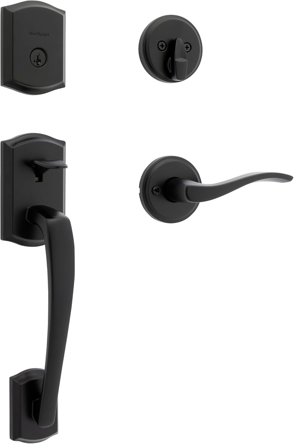 Set manijas puerta exterior con cerrojo SmartKey negro mate