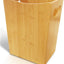Basurero madera bambú 2gal con asas para baño oficina