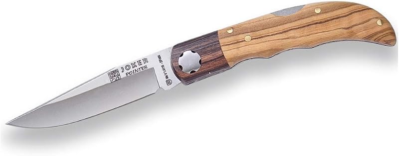 Cuchillo bolsillo mango olivo virola palisandro 3.14pulg