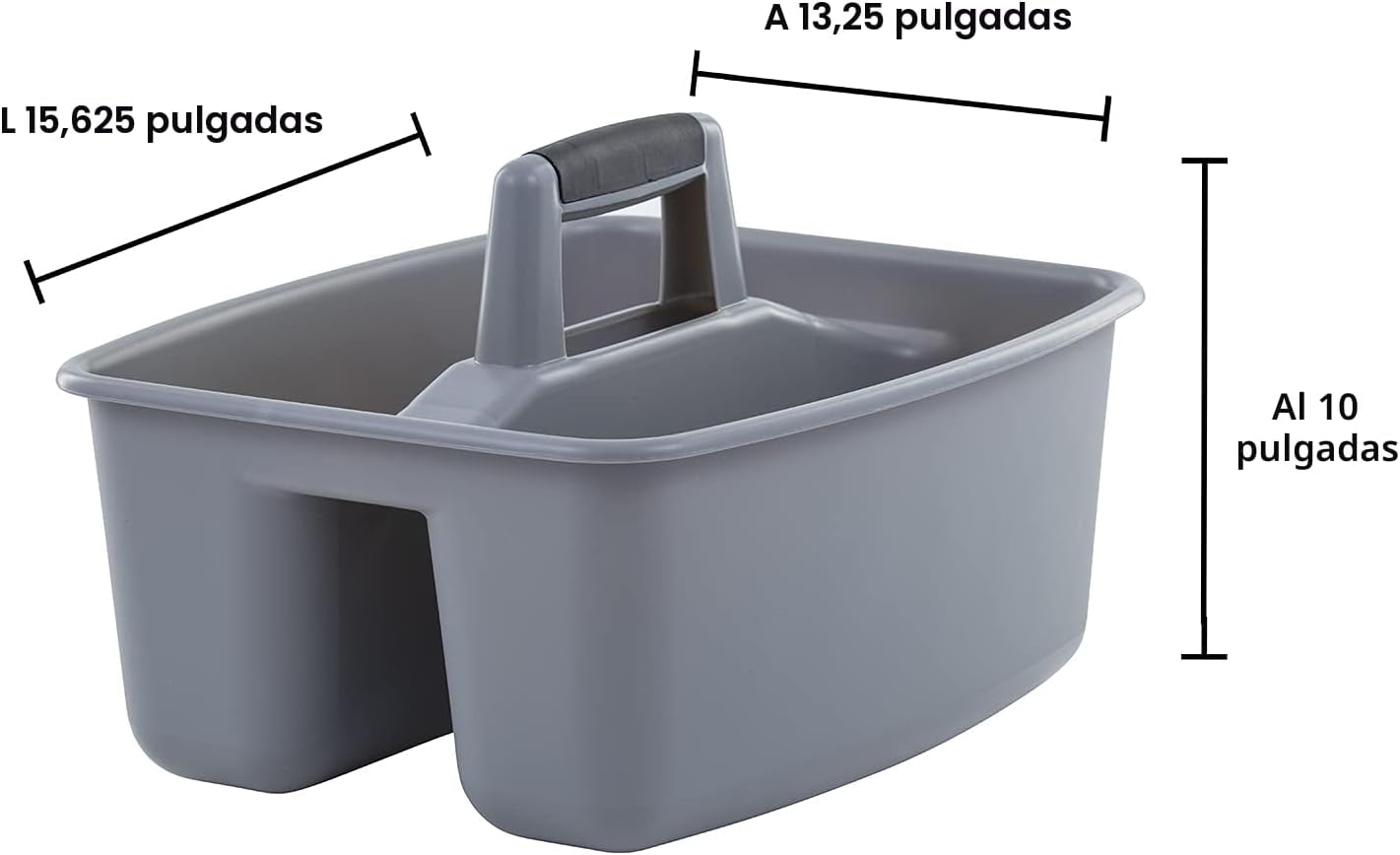 Carrito limpieza multiusos gris/negro 2 Uds