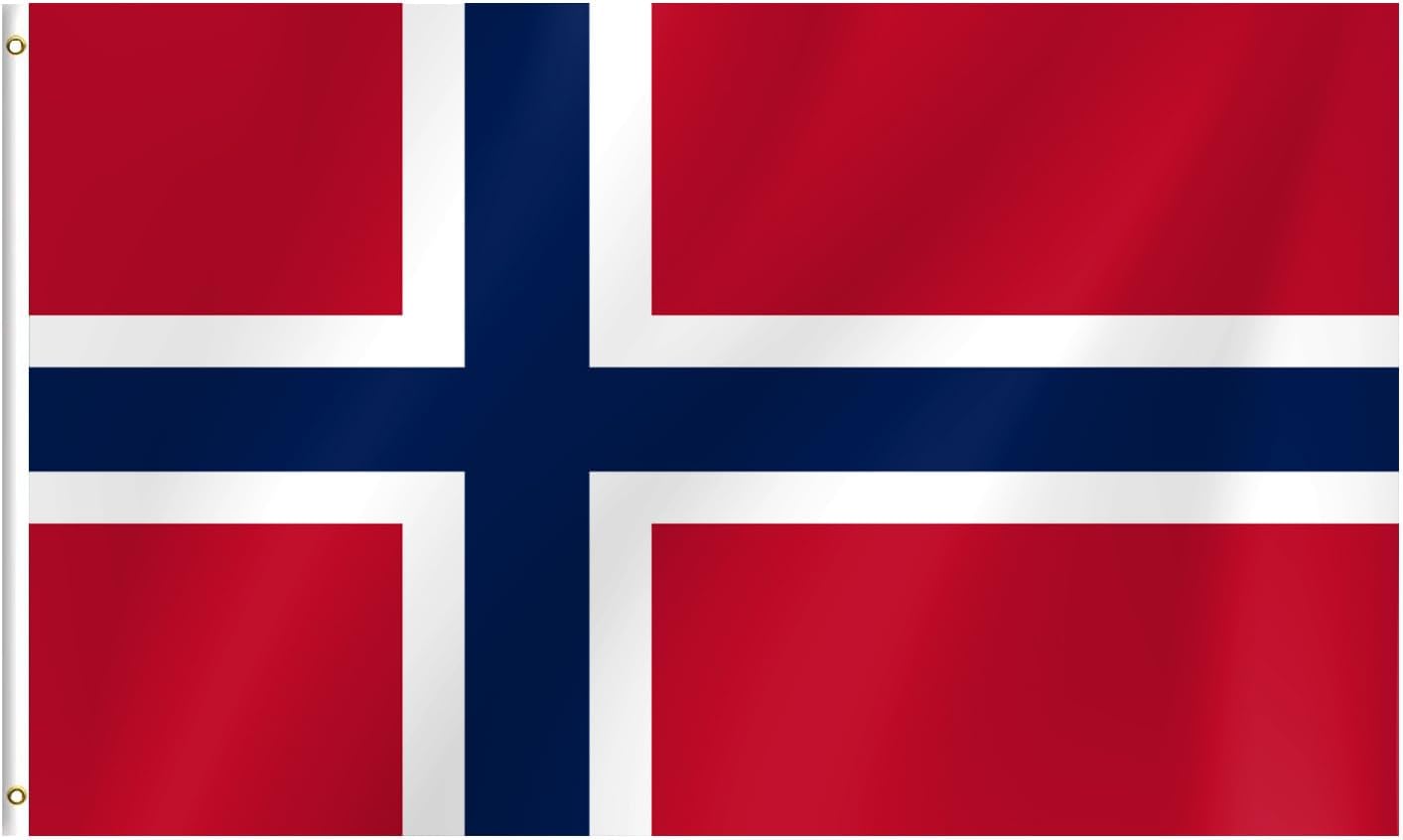 Bandera Noruega 3x5ft para fiestas desfiles eventos