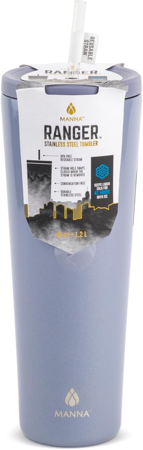 Vaso térmico acero inox doble pared tapa sellada 40oz