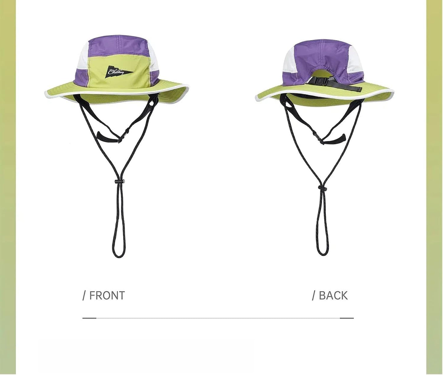 Sombrero sol estilo pescador ala ancha UV antiderrap