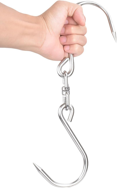 Gancho carne acero inox 12.5pulg pack 2