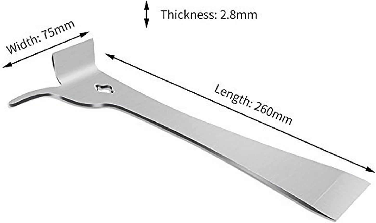 3 Pzas J-Hook Acero Inox Apicultura Multifunción