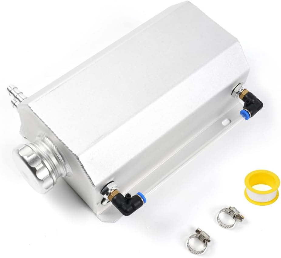 Tanque refrigerante universal aluminio 2L plateado