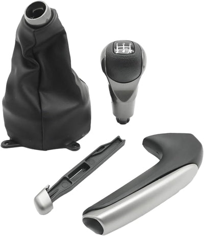 3 Pzas Pomos Cambio con Funda Cuero para Honda Civic
