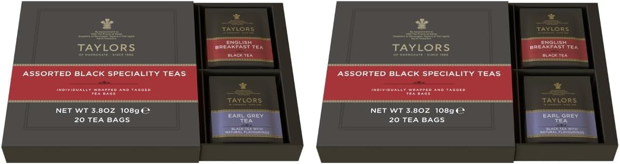 Caja regalo tés negros especiales Taylors 20uds