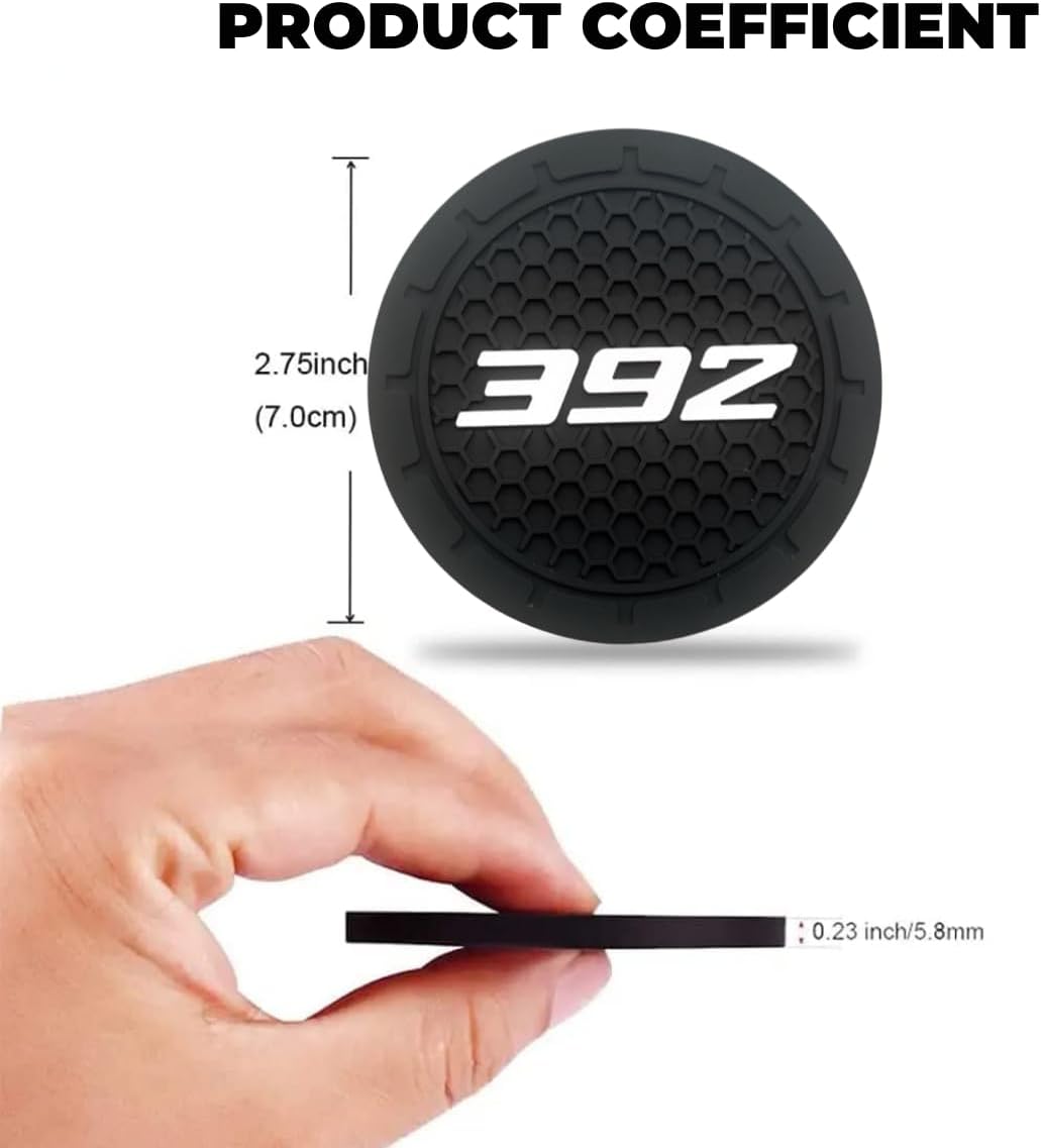 2 Portavasos antiderrap para Dodge Challenger Durango 392