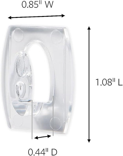 Ganchos mini adhesivos 6 pzas soportan 1/2 libra