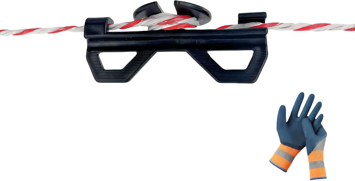 Tensor cuerda portátil polietileno 25uds para alambre 0.197"