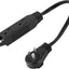 Cable extensión plano giratorio 360° 1 pie 3 salidas 16 AWG negro