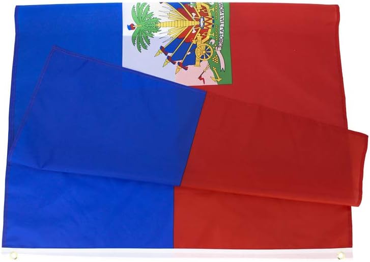 Bandera Haití 3x5ft con ojales latón
