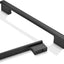 10 Tiradores Gabinete Negro Mate 7-1/2"