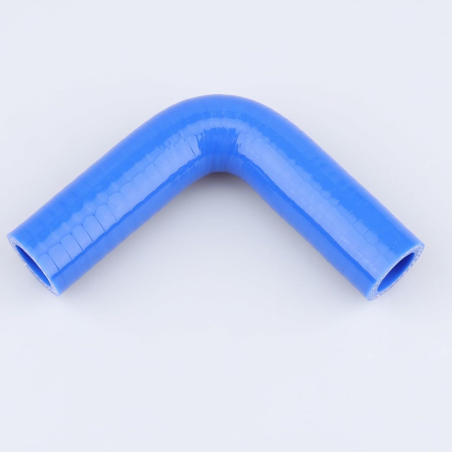 Manguera silicona automotriz 3 capas reforzada 3.5" azul