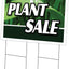 Letrero patio venta plantas 24x36pulg doble cara