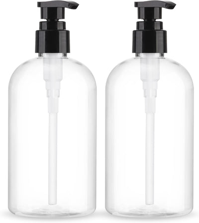 Dispensador botellas plástico transparente 10.1oz paquete 2