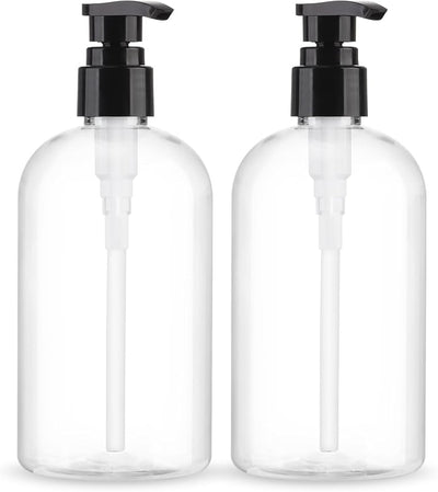Dispensador botellas plástico transparente 10.1oz paquete 2