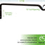 Gancho soporte pared 15pulg TSH-10