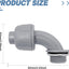 Conector hermético 1/2pulg conducto PVC 90grados 24pzas
