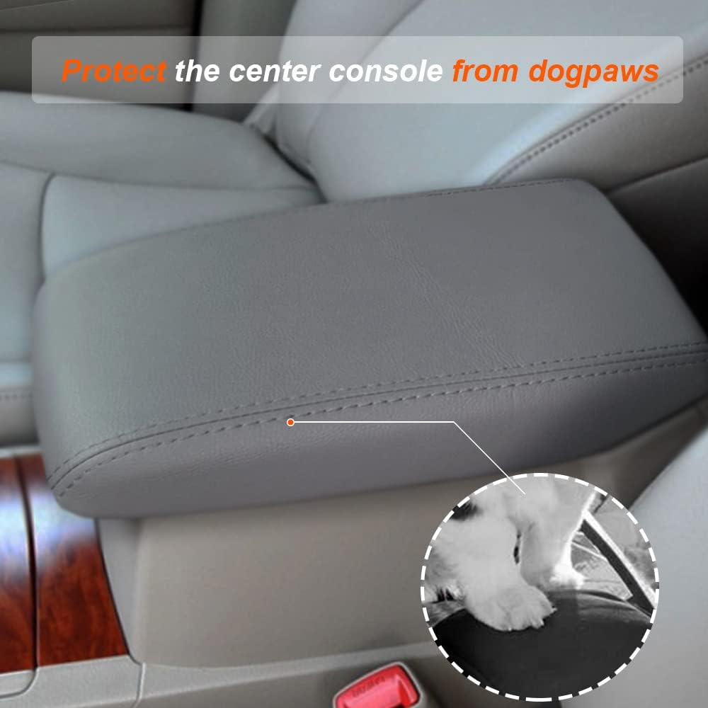 Cubierta consola Toyota Highlander 08-13 cuero gris