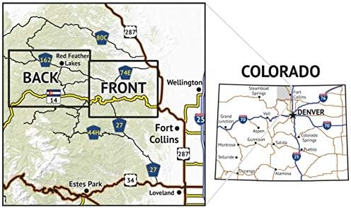 Mapa topográfico senderismo Colorado 2020