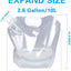 Bolsa plegable plástico alimenticio 2.6gal 8uds