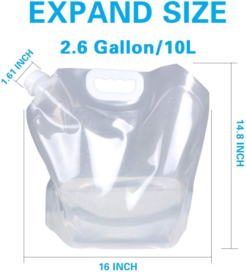 Bolsa plegable plástico alimenticio 2.6gal 8uds