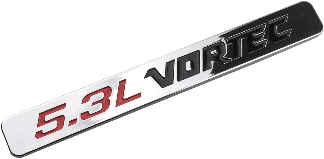 2 Emblemas Capó Vortec 5.3l Silverado Z71 GMC Cromado