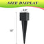 3 Pzas Anclajes Valla 4x4 con Punta 16 Metal Negro