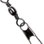Broches giratorios acero inox pesca salada negro/dorado