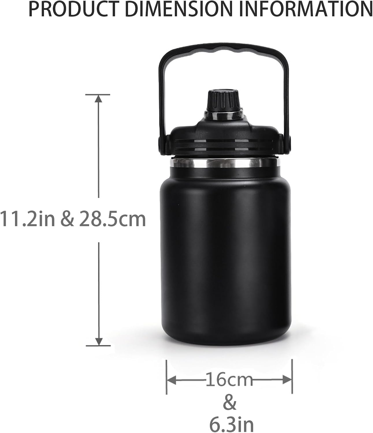 Botella agua aislada 93oz morado 304 SS térmica
