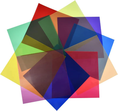 20 Pzas Geles Iluminación 12x12pulg Lámina Plástico