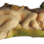 Estatua hada durmiendo con rana jardín bebé