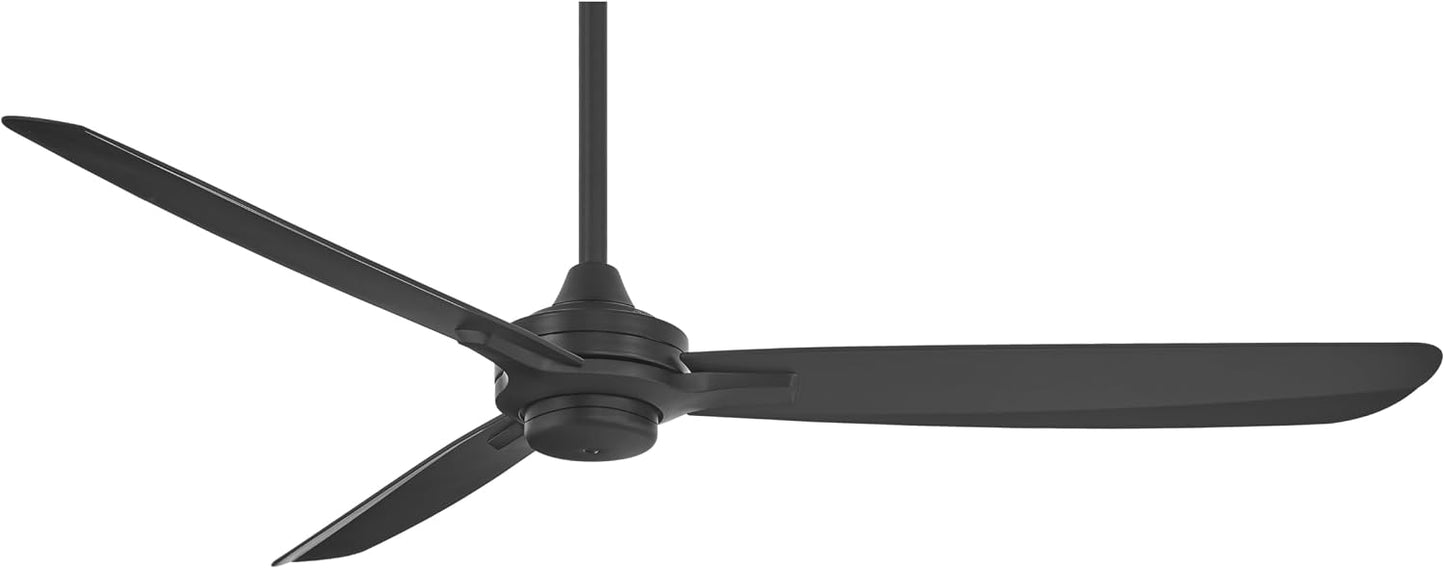 Ventilador techo 3 aspas 60pulg acabado negro carbón