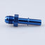 Adaptador an6 a 3/8 pulg para fuel rail azul