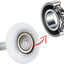 Rueda rodillos nailon puerta garaje 11 bolas 4pulg 12pzas