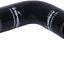 Acoplador codo 90 grados manguera silicona auto negro