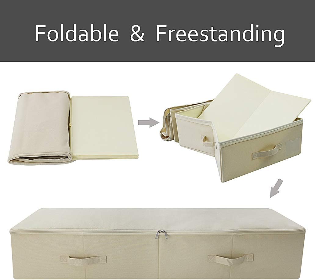 2 Organizadores plegables lavables para cama 100x43x18cm