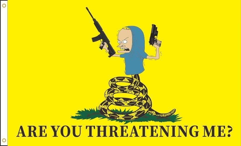 Bandera al aire libre Beavis y Butthead 3x5ft amarillo
