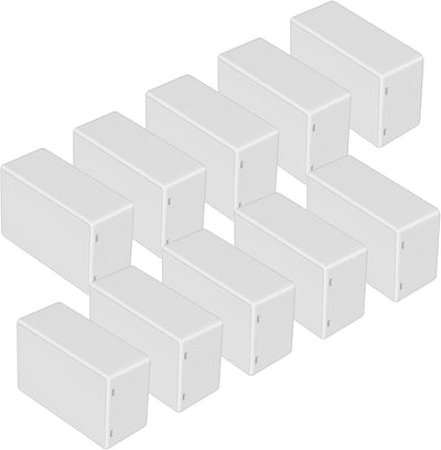 Caja conexiones plástico ABS 10pzas color blanco 2.76x1.77x1.14pulg